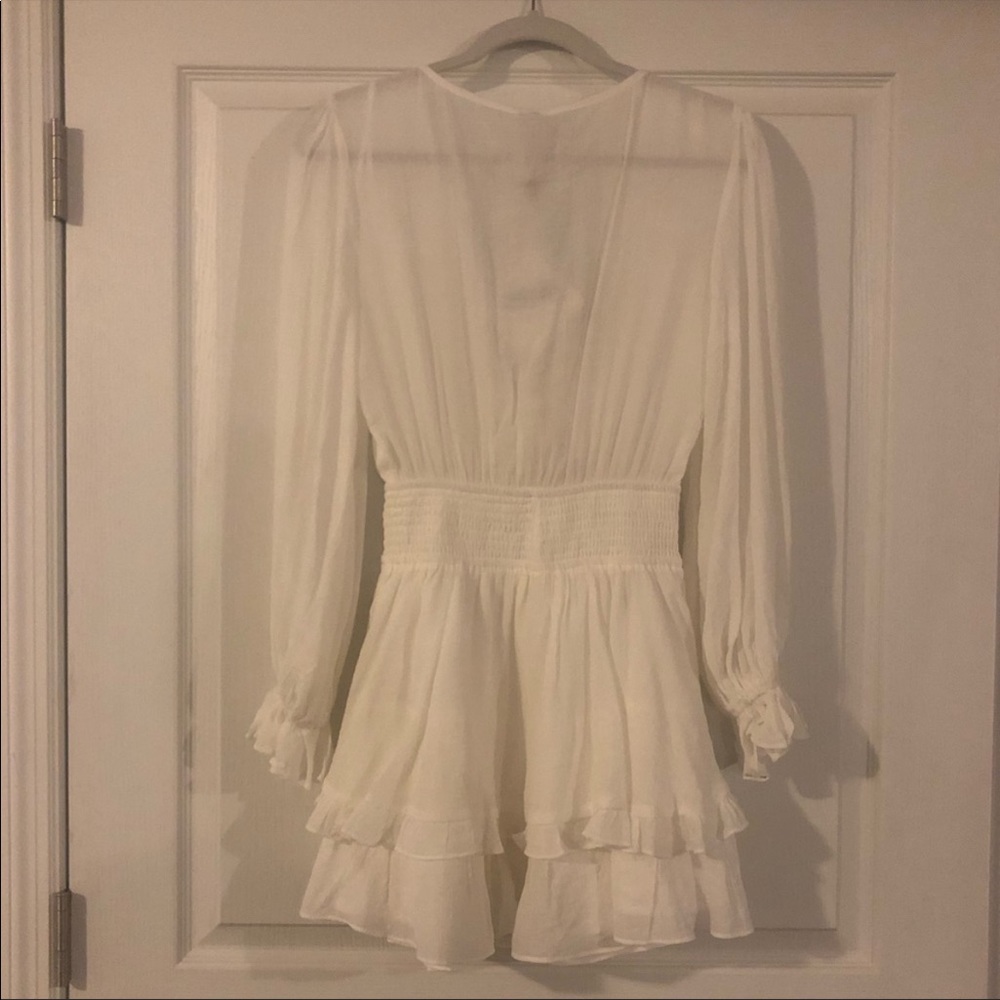 NWT Angel Biba White Mini Dress - Picture 4 of 8